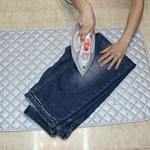 USONG 48 x 85cm Portable Home Travel Folding Pure Cotton Magnetic Iron Ironing Heat-resistant Board Mat Pad
