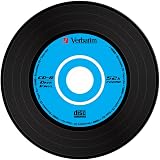 Verbatim 43426 52x CD-R Recordable Blank Disc Vinyl Retro Slim Case 10 Pack view 4