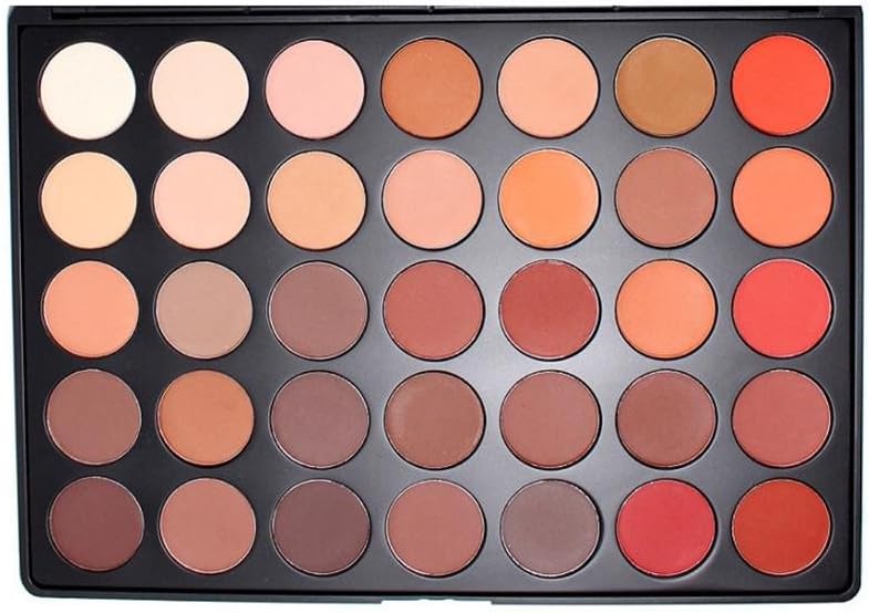 Zelia Milan Pro 35 Color Eyeshadow Makeup Palette Matte Waterproof Vegan (Highly Pigmented) RAW 35OM