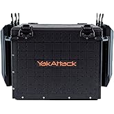 YakAttack BlackPak Pro 16" x 16" Kayak Fishing Crate with 6 Rod Holders - Black | Tackle Storage Box &amp; Fishing Gear Organizer | Lightweight, Durable &amp; Customizable Kayak Fishing Accessory