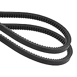 uxcell 2Pcs AX22 EPDM V-Belt, Raw Edge Cogged