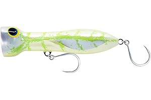 Nomad Design Chug Norris Topwater Popper Lure Collection – Floating Offshore Saltwater Surface Fishing Plug - Durable HD Body for Big Game - Realistic Splash & Erratic Action