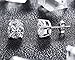 CZ Diamond Stud Earrings Sterling Silver Round Cut Cubic Zirconia Stud Earrings,Unique Fashion Stud Earrings,Simple Casual Stud Earrings 7mm Nickel Free,Hypoallergenic Earrings for Women
