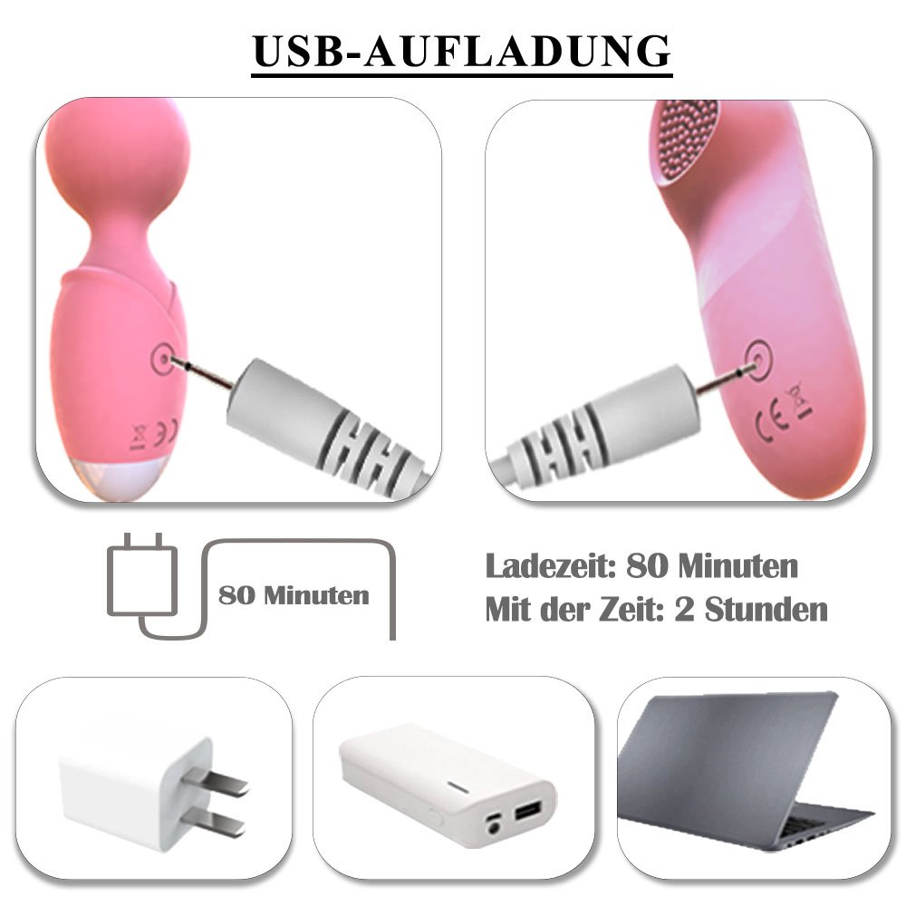 Liebeskugeln Vibratoren Fernbedienung Heizung Klitoris Stimulation Love Egg Wiederaufladbare G-Punkt Vibrator, 10-Frequenz LED Wasserdichte Silikon Bullet-Vibratoren, Frauen Beckenboden Training Postpartum Kegel Ball