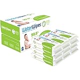 WaterWipes Textured Clean Baby Wipes, 99.9% Water, Unscented & Hypoallergenic for Baby & Toddlers, 12 Packs (720 Count)