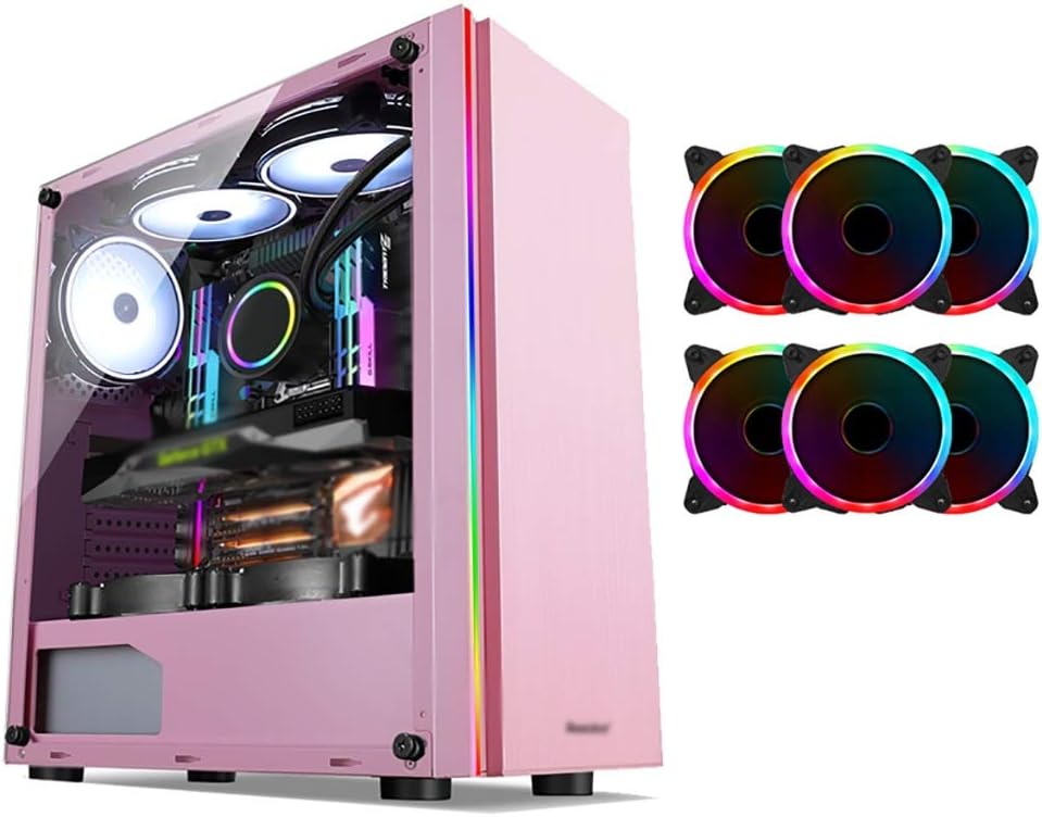 wallpapers Pink Gaming Pc Build wsnbb pink gaming case mid tower atx