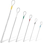Yaocom 6 Pcs Cable Puller Socks 4-25 mm Cable Pulling Sock Grip Kit Eye Mesh Wire Grip Cable Puller Wire Mesh Cable Grip Galvanized Steel Wire Pulling Tools for Light and Heavy Cables