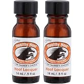 Gena Healthy Hoof Lacquer Nail Strengthener Hi-Gloss Protectant 0.5 oz 2 Pk | Hard as Hoofs Clear Nail Polish Top Coat &amp; Strengthener, Prevent Chipping, Protects Color &amp; Adds High-Gloss Shine