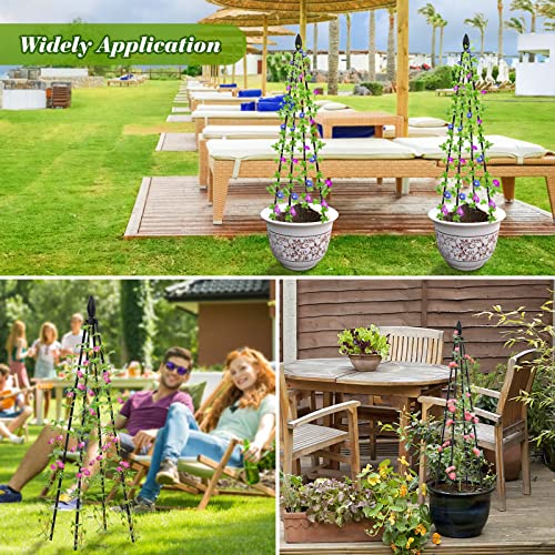 Garden Obelisk Trellis For Potted Climbing Plants Indoor & Outdoor, 47