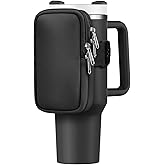 Water Bottle Pouch For Stanley Cup 40oz 30oz, Running Water Bottle Bag for Cards, Keys, Phone, Gym Accessories For Men Women, Travel Tumbler Mug Pouch Compatible With Stanley, Simple Modern