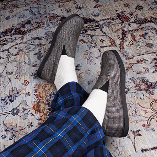 Zizor Men's Lightweight House Slipper with Memory Foam, Cozy Closed Back Bedroom Slipper for