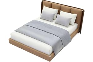 1/20 Scale Dollhouse Bedroom,Mini Doll Beds,Miniature Bed,Mini DIY Bedroom Furniture,Dollhouse Bedding Miniature Queen Bed fo