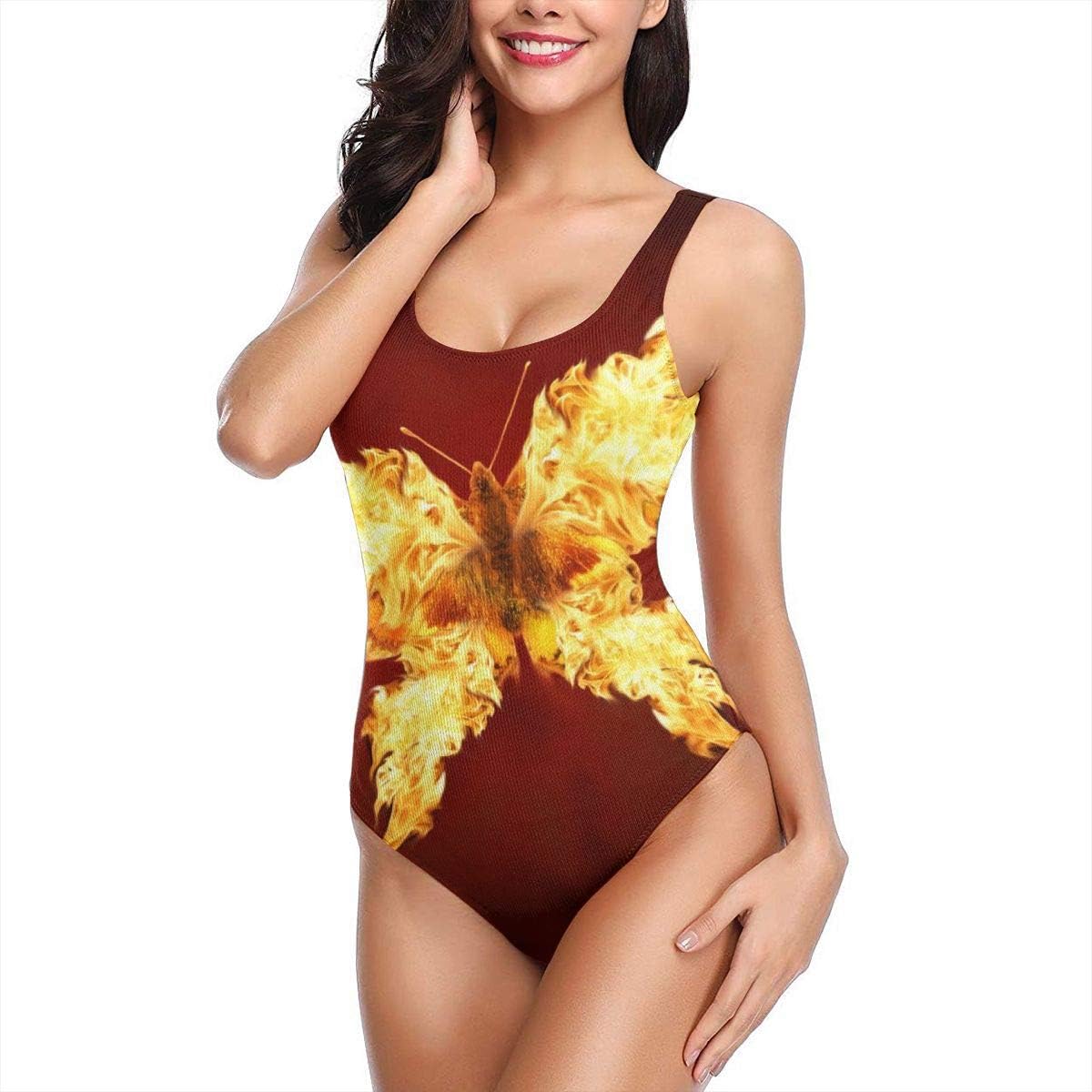 high collar swimsuit