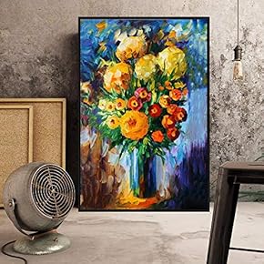 Floating Framed Canvas Wall Art for Living Room, Bedroom Bouquet Canvas Prints for Home Decoration Ready to Hang - 16x24 inches