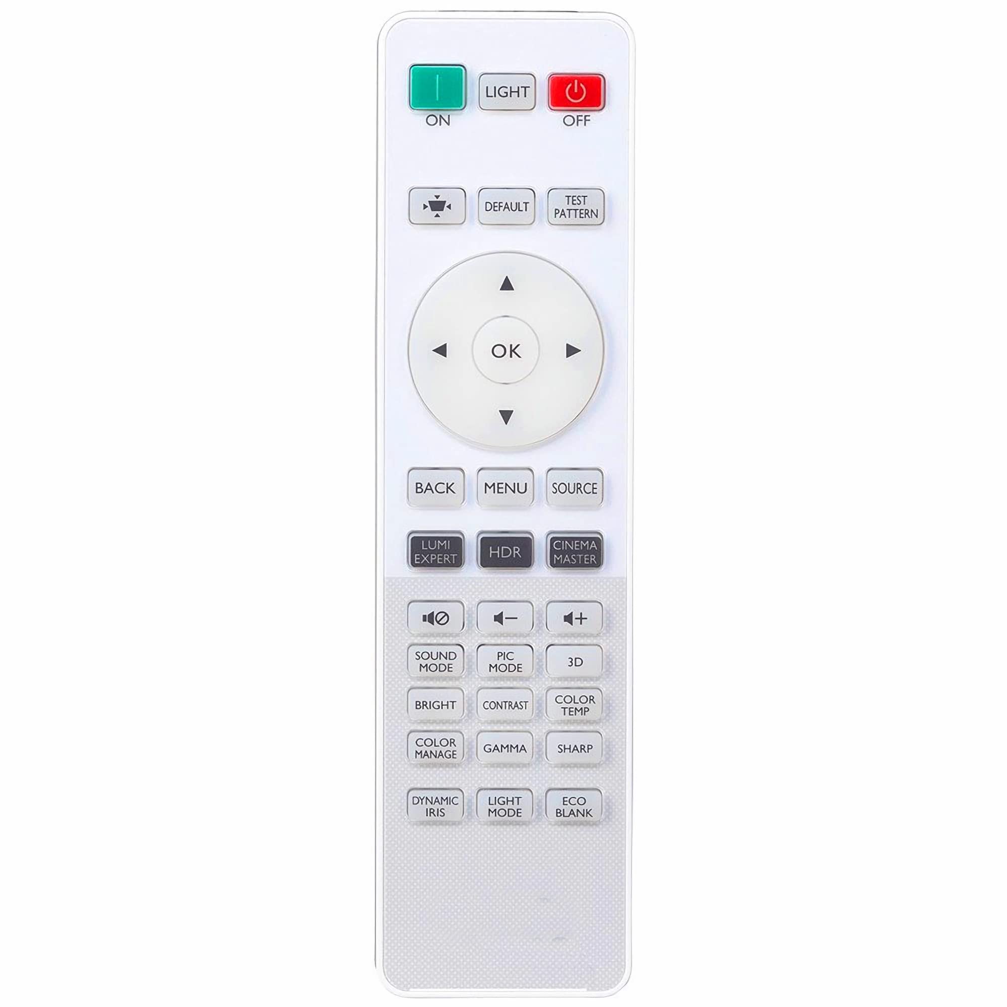 Leankle Remote Controller RCV017 for BenQ Projectors HT3550, HT3560, TK850, TK850i, W1720, W1800, W1800i, W2700, W2700i, W2710
