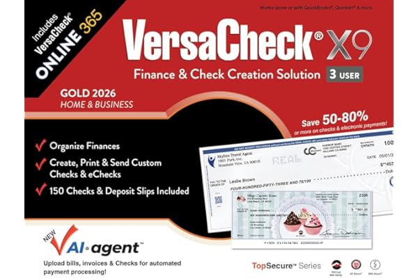 VersaCheck X9 Gold 2026 – 3 Users (Download) + VersaCheck ONLINE Gold 1yr Sub Bundle [PC Download]