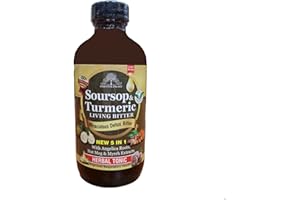 ESSENTIAL PALACE Soursop & Turmeric Living Bitter 5 in 1 with Angelica Roots, Nut Meg & Myrrh Extracts Hebal Tonic