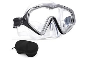 IGYM Professional Snorkel Diving Mask, Ultra Clear Lens with Wide View Tempered Glass Snorkeling Mask Gear,Anti Leakage Scuba Mask, Silicone Swimming Goggles Mask for Adults
