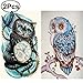 Standie 2 Pack 5D Diamond Painting DIY Rhinestone Embroidery Full Round Drill Diamond Painting Set Full Drill Kit Cross Stitch Painting for Living Room by (30 x 40 CM Black Cat & Owl)