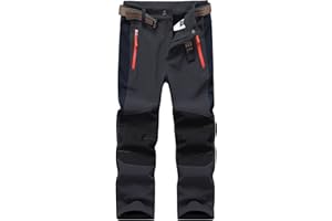 DAFENGEA Kids Snow Ski Pants Hiking Boys Girls Outdoor Waterproof Windproof Fleece Warm Snowboard Pants