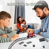 Etarnfly 60Pcs City Train Tracks 36 Straight 24 Flexible Compatible with All view 5