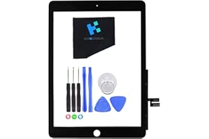 KAKUSIGA Compatible with iPad 7 2019 7th Gen 10.2" Touch Screen Glass Digitizer Replacement for A2197 A2198 A2200, Pre-Installed Adhesive,Repair Tools kit (Black)