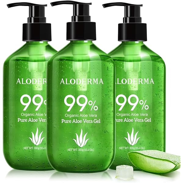Aloe vera3本セット Amazon.com : All Purpose Aloe Vera Gel Set - 6 Pieces - 300g