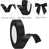 G2PLUS Black Satin Ribbons 20mm x 22m Decorative Gift Wrap for Crafting view 4