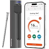 Meatmeet Wireless Meat Thermometer, Bluetooth Thermometer, Smart Digital Wireless Meat Thermometer with App Control, IP69 Waterproof, Digital Cooking Thermometer for BBQ, Oven, Grill, Smoker (S Pro)
