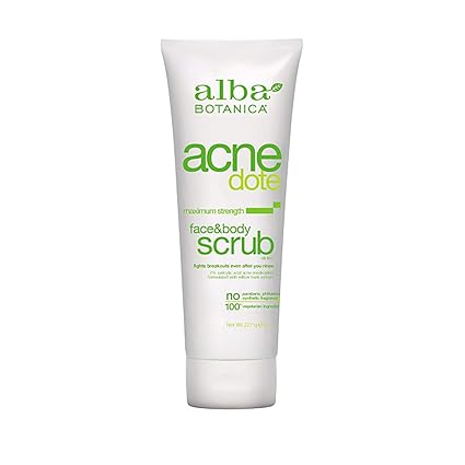 Alba Botanica Acnedote Face Body Scrub,227g