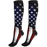 aipoase Compression Socks Knee High Circulation Support Socks For Women Men Athletic Running Hiking Cycling