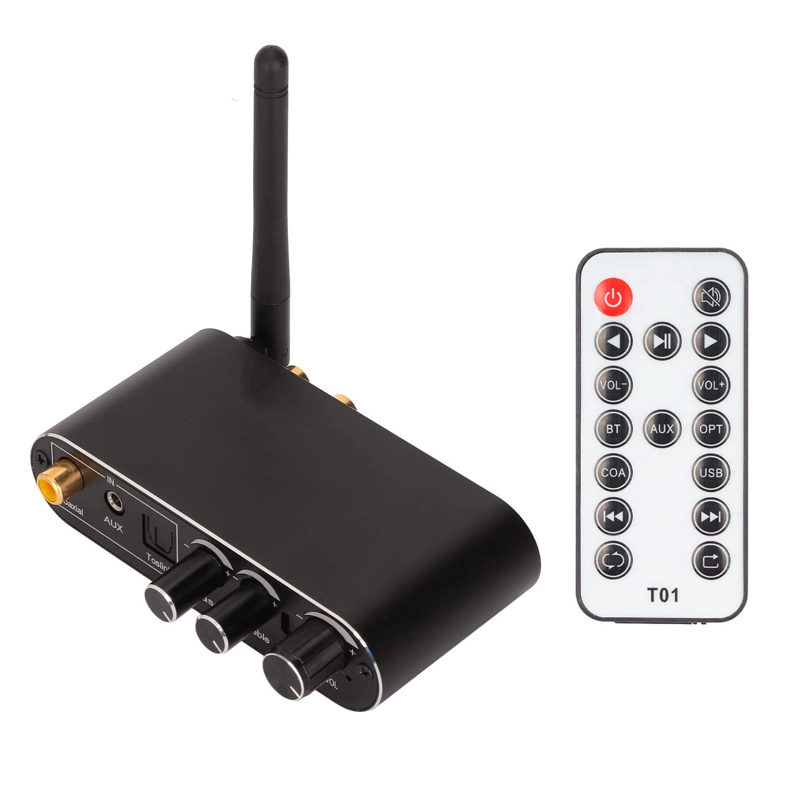 Bewinner Digital to Analog Audio Converter, 2 Devices Connect Bluetooth DAC Converter Supports Volume Control Music Switching for PS3/PS4/DVD/TV/Home Cinema