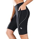 baleaf Women's Bike Shorts 4D Padded Cycling Spinning Road Bike Pockets Wide Waistband UPF50+