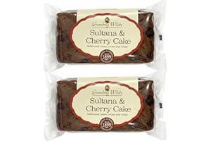 Grandma Wild��s Sultana & Cherry Cake �C 2 Pack | Moist Fruit Cake with Cherries & Sultanas | Traditional British Cake | 1899 R