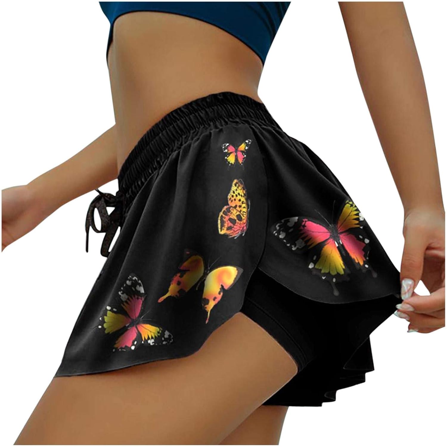 Butterfly Tennis Skorts Inner Shorts for Women Summer