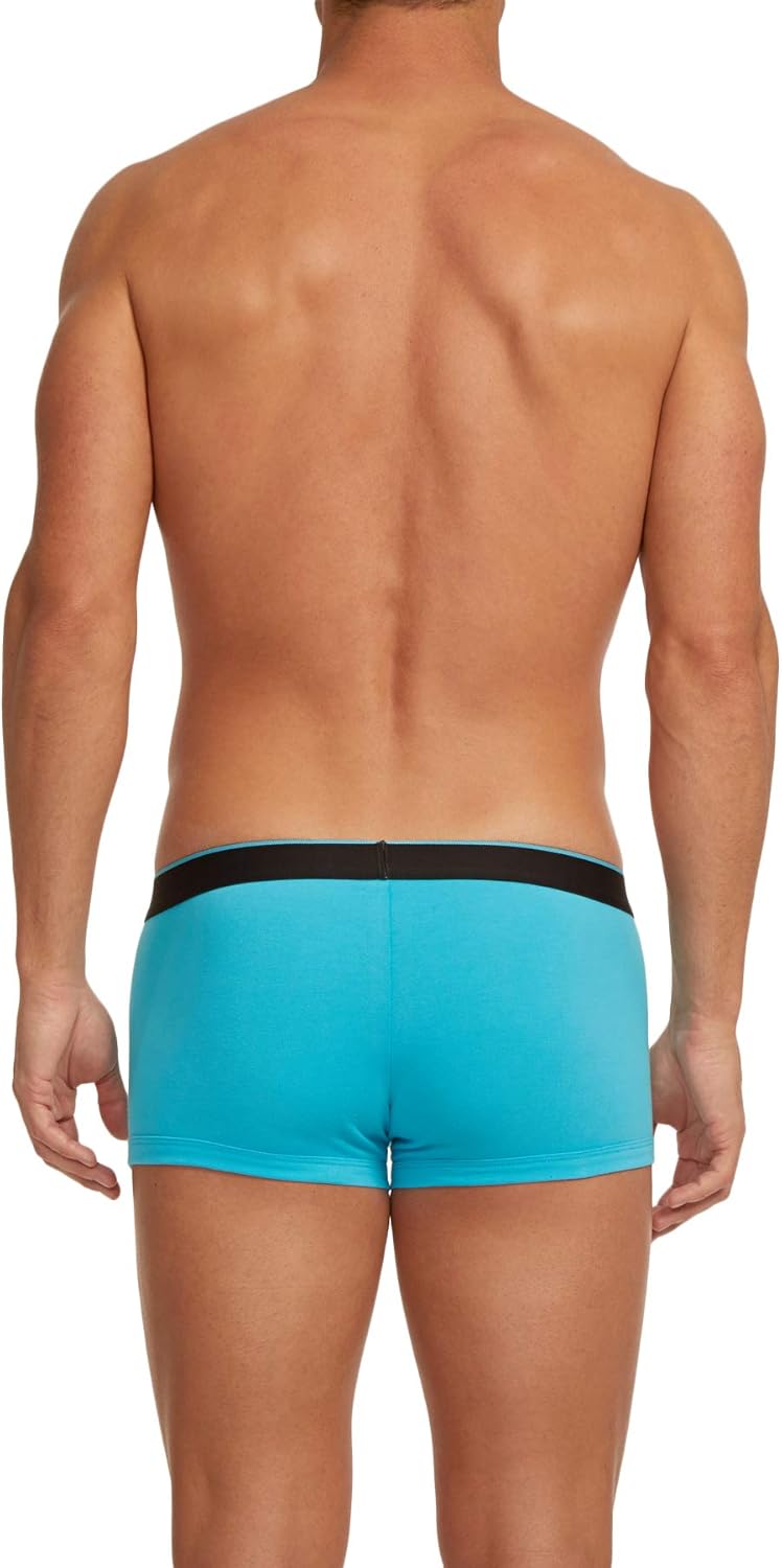 Papi Men's Stylish Brazilian Solid and Print Trunks (3-Pack of Men's Underwear): Clothing