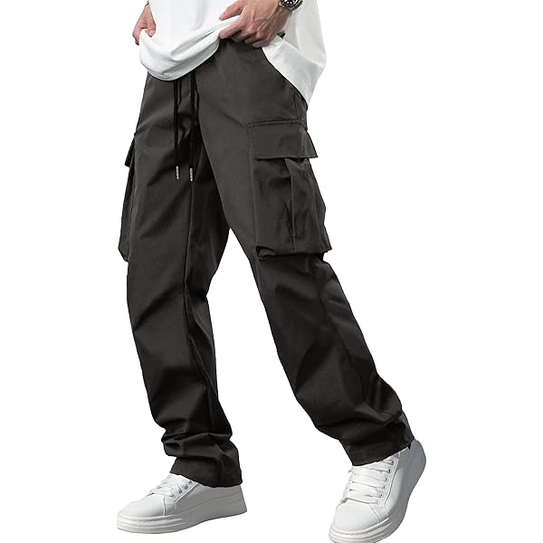 Amazon.com: Casual Cargo Pants for Men Drawstring Tactical Pants