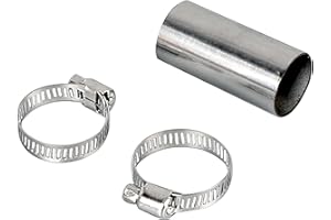 HAIWEN 1 Set Heater Exhaust Pipe Connector Air Diesel Parking Heater，24mm Stainless Steel Gas Vent Hose With Clamps For Webasto Diesel Heater