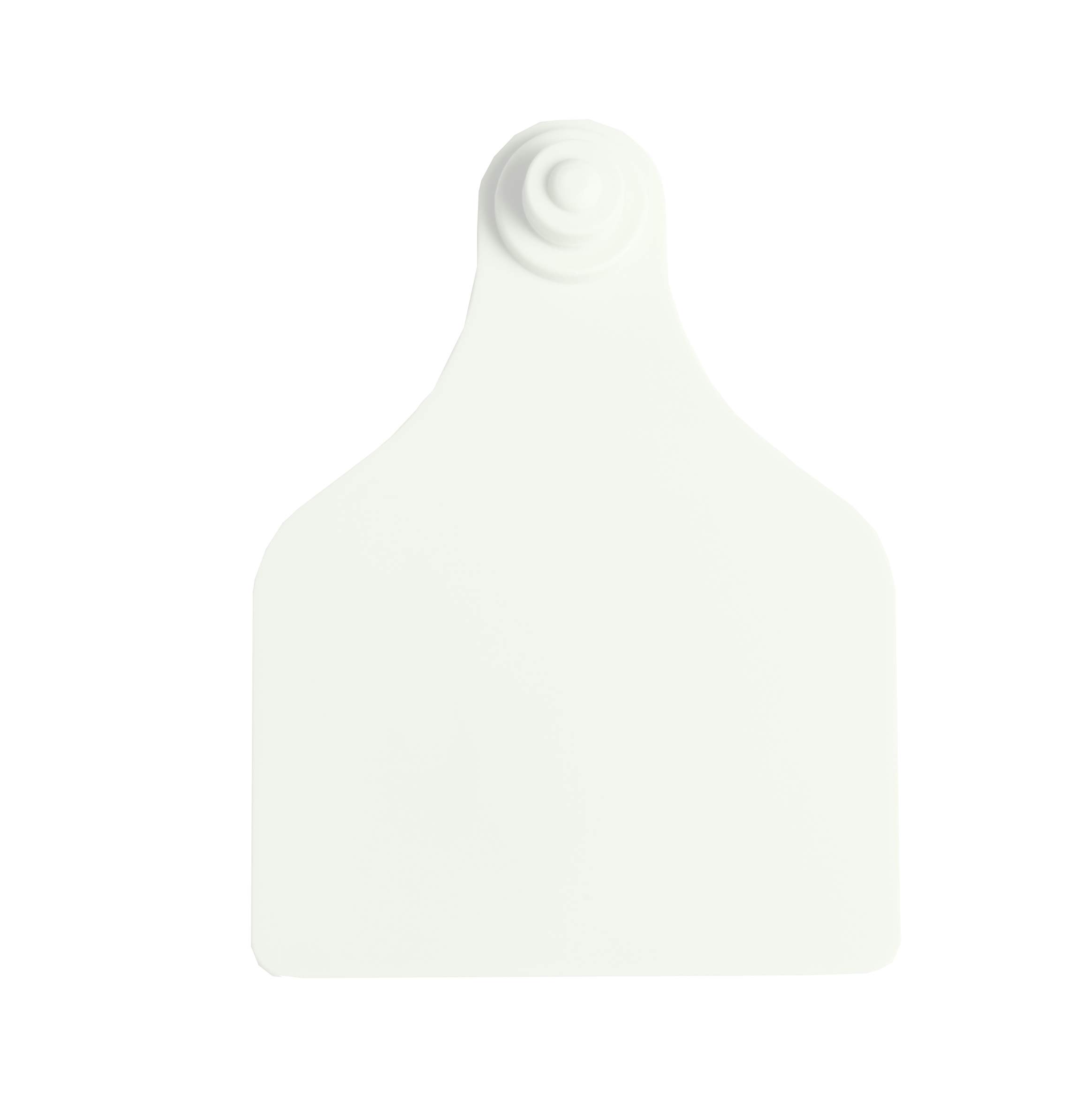 UKAFLEX Ear Tag White Extra Large with Press Stud 99 x 74 mm Box of 20 Pairs