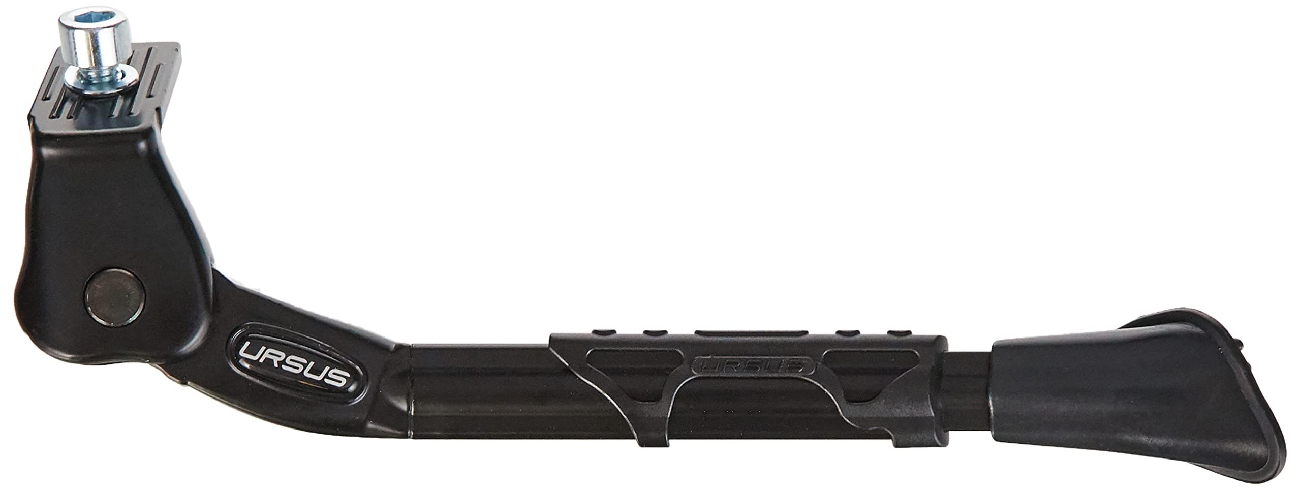 Fischer Side Stand Suitable for 26-28 Inches, Especially for E-bikes, Non-Slip Rubber Base, Load Capacity: 30kg, Black