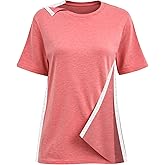 Shoulder Surgery Recovery Shirts Women Post Surgery Shirt Left and Right Side Snap Access Recovery T Shirt for Women
