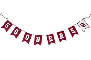 HANNA'S HANDIWORKS Oklahoma University Tailgate Banner by Hanna’s Handiworks – Lightweight Pre-Strung Fabric Decoration for Indoor or Outdoor – Represent your NCAA College & Show Team Spirit with OU Fan Décor