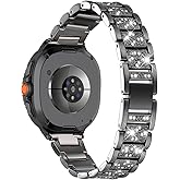 Mtozon Bling Women Band Compatible with Samsung Galaxy Watch 8 40mm 44mm/Watch8 Classic 46mm Dressy Wristbands