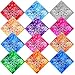 URATOT 12 Pack Cotton Tie Dye Bandana Paisley Bandanas Cowboy Handkerchiefs for Men and Women