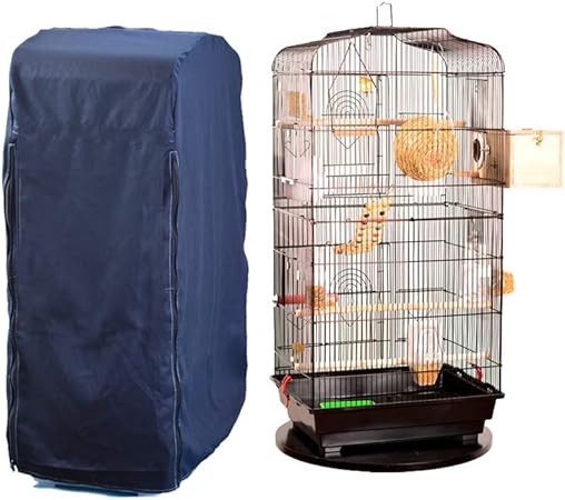 covering bird cage at night