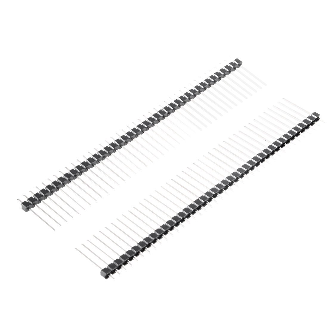 Sourcingmap 30Pcs 2.54mm Pitch 40-Pin 16mm Length Single Row Straight Connector Pin Header Strip for Prototype Shield