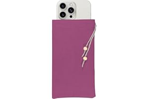 HAQuake EMF Cell Phone Sleeve fo Phone Pouch, High-Shield EMF Blocking Pouch, 100% Silver Fibers forDigital Security, Signal Blocking, Anti-EMP Radiation Bag for Privacy Protection. (Purple)