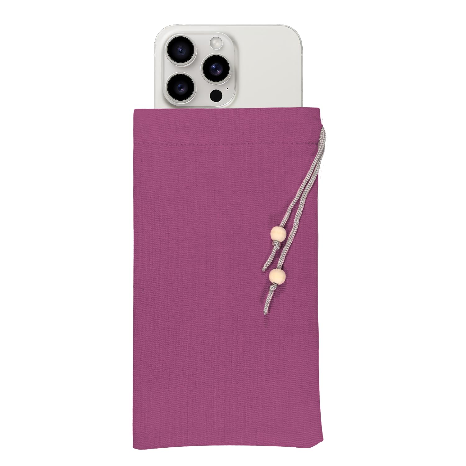 HAQuake EMF Cell Phone Sleeve fo Phone Pouch, High-Shield EMF Blocking Pouch, 100% Silver Fibers forDigital Security, Signal Blocking, Anti-EMP Radiation Bag for Privacy Protection. (Purple)