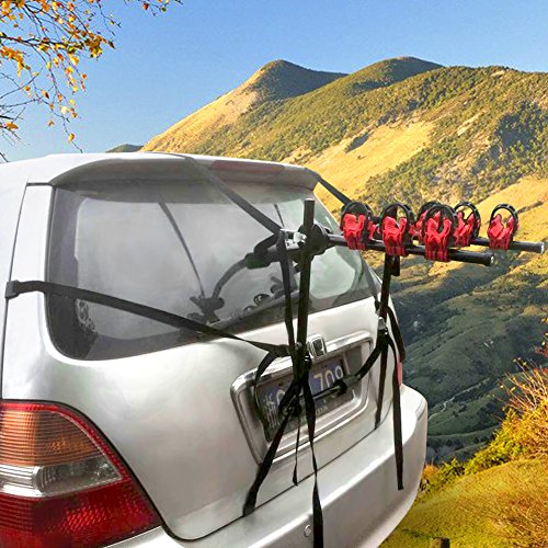 MVPower 3Bike Trunk Mount Rack Heavy Duty Bike Carrier Car Truck