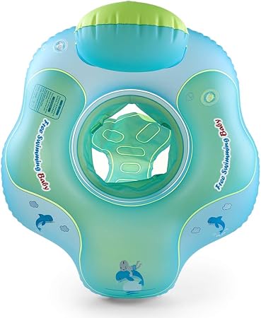 Amazon 無料の水泳 ベビー用空気注入式 ベビー用浮き輪 安全な底部サポートと背もたれのデザインのスイミングプールアクセサリー 赤ちゃんがキックや水泳を学ぶのに役立ちます S グリーン Kp ベビー浮き輪 おもちゃ